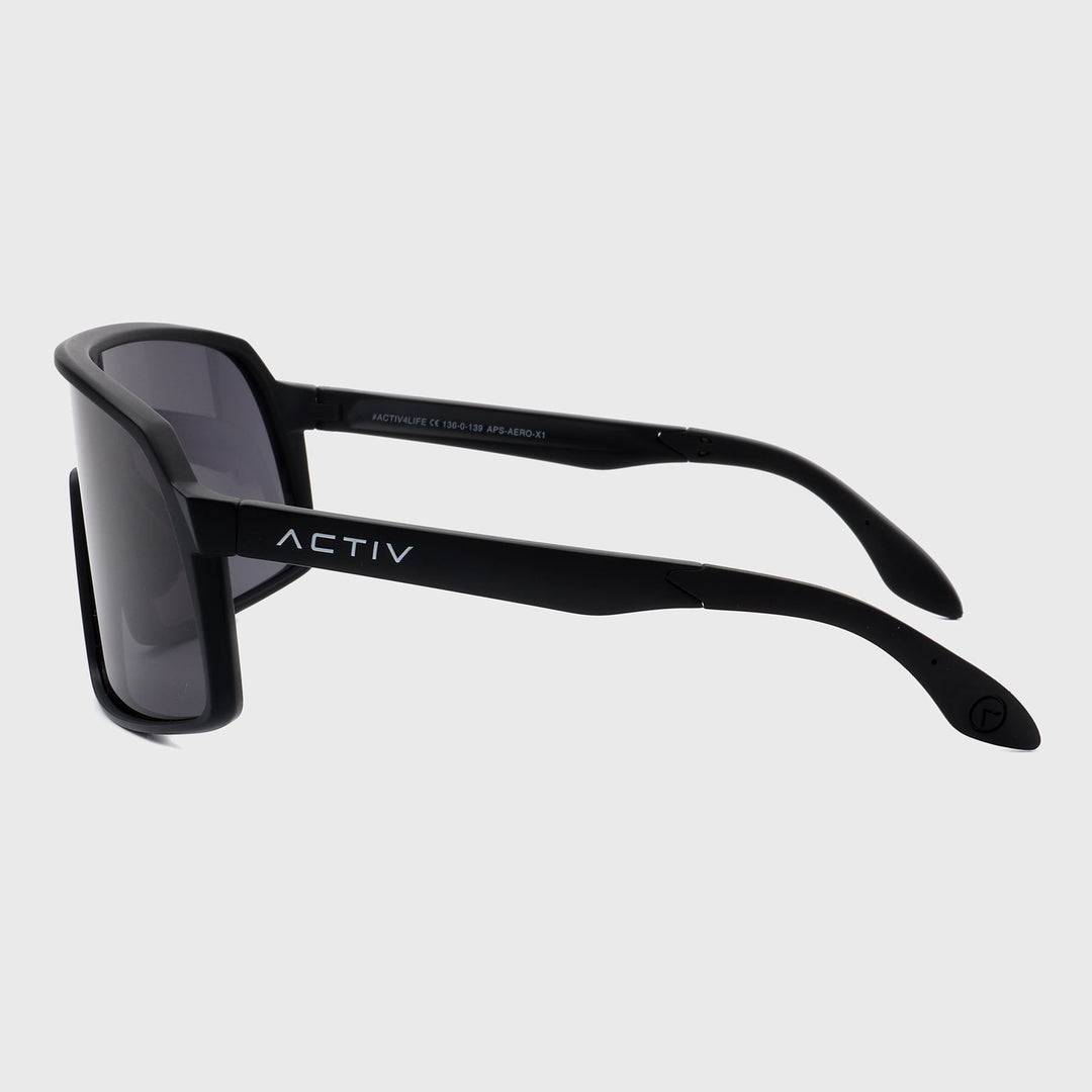 ACTIV - AERO  - Matte Black with Grey Lens