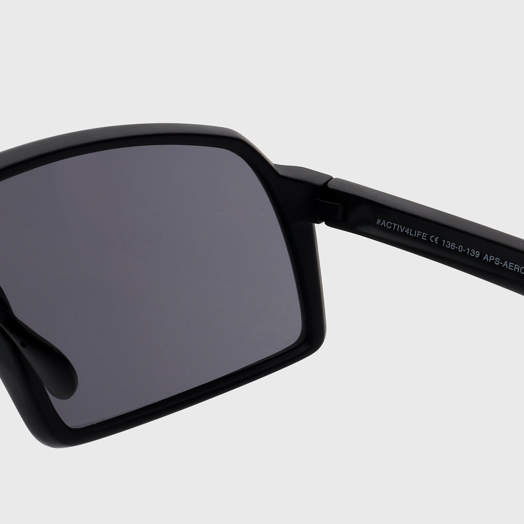 ACTIV - AERO  - Matte Black with Grey Lens