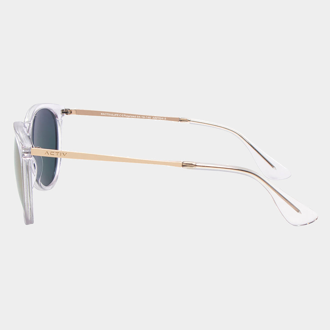 ACTIV - T2B Gloss Clear & Gold with Pink Mirror Lens