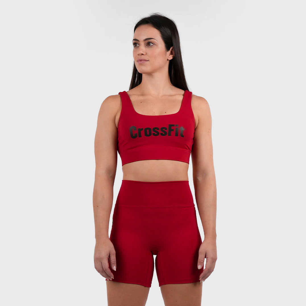 Northern Spirit - CROSSFIT® LAMBDI WOMEN CLASSIC SPORTS BRA MEDIUM SUPPORT - CARMINE