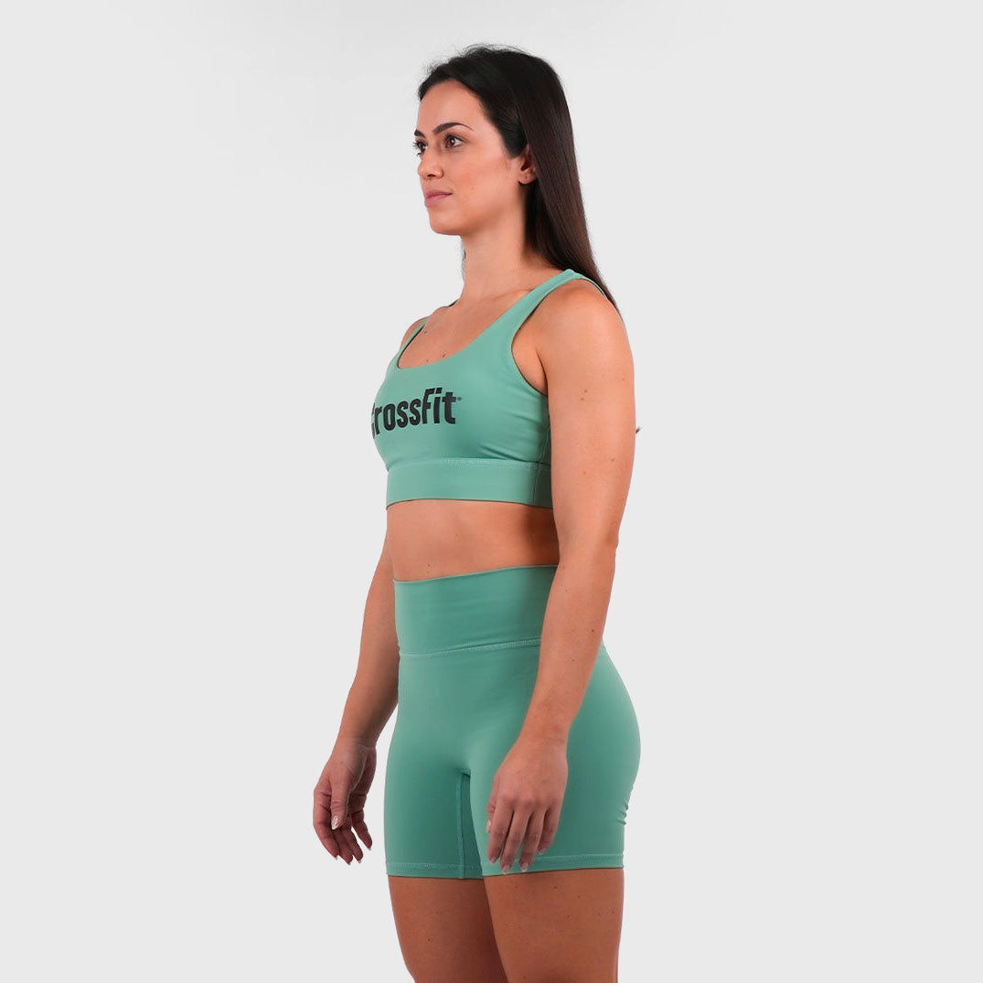 Northern Spirit - CROSSFIT® LAMBDI WOMEN CLASSIC SPORTS BRA MEDIUM SUPPORT - SHALE GREEN