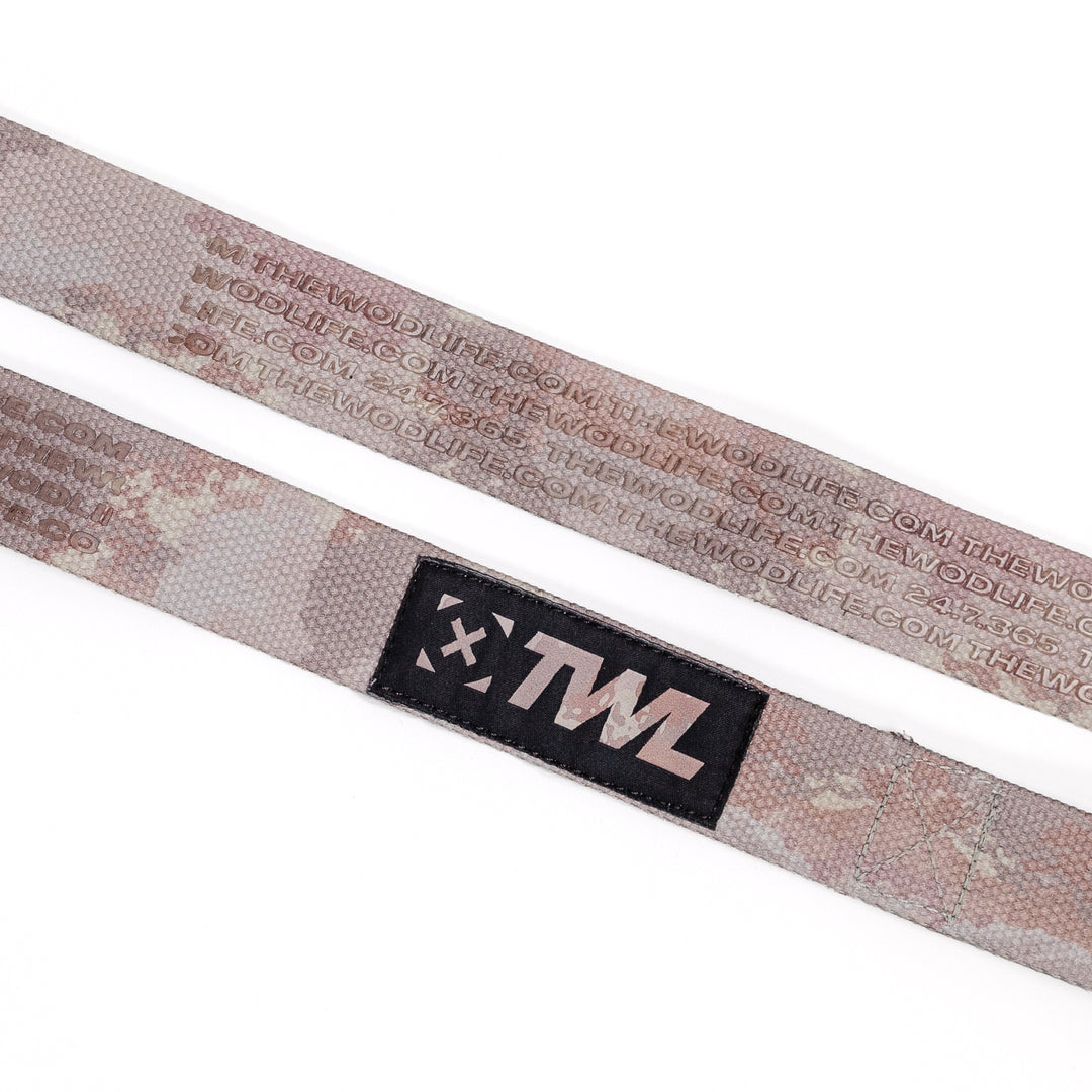 TWL - EVERYDAY COTTON LIFTING STRAPS PAIR - TERRAIN CAMO