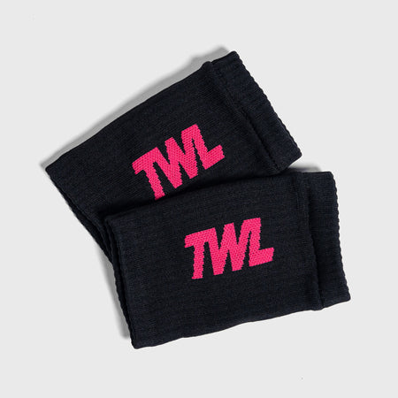 TWL - KNITTED WRISTBANDS - BLACK/PINK