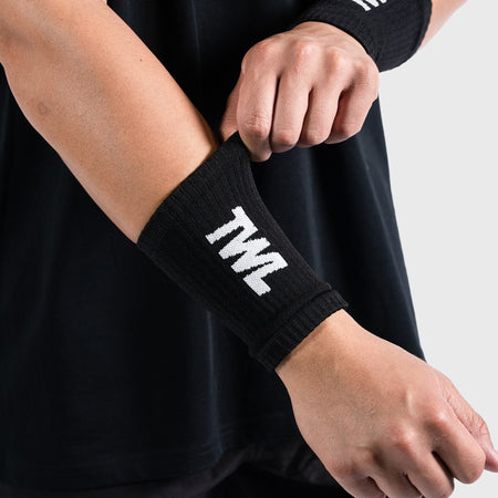 TWL - KNITTED WRISTBANDS - BLACK/WHITE