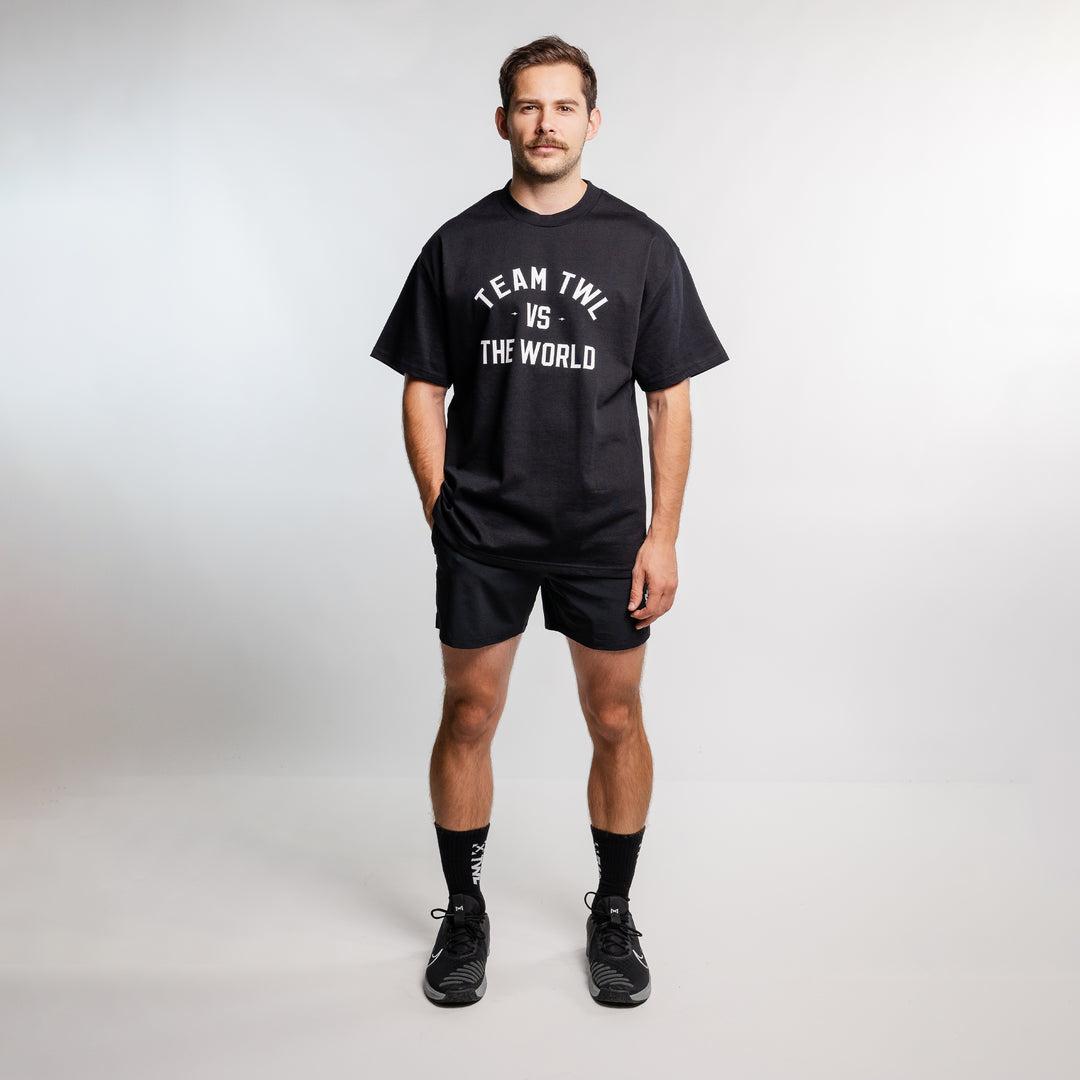 TWL - LIFESTYLE OVERSIZED T-SHIRT - TEAM TWL VS THE WORLD - BLACK