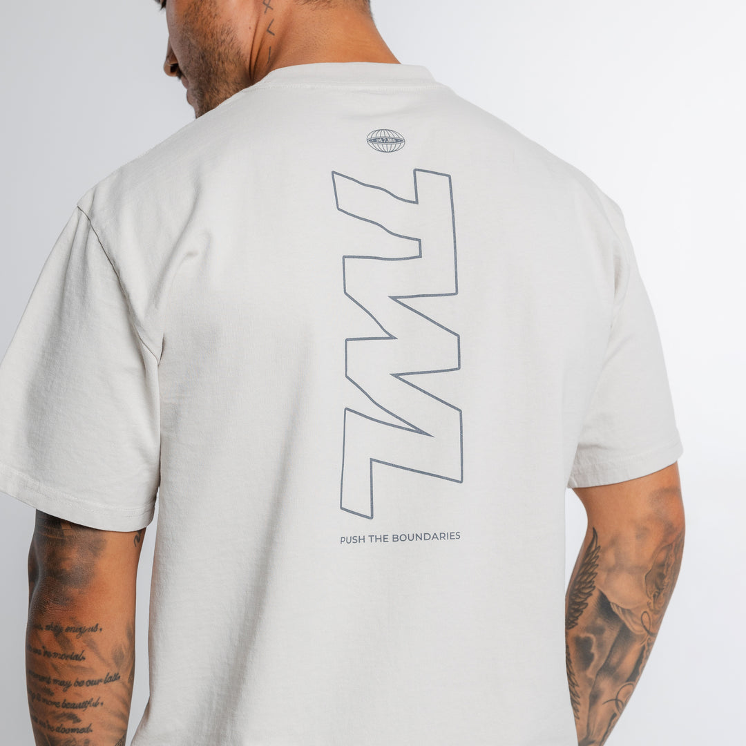 TWL - LIFESTYLE OVERSIZED T-SHIRT - FLEX - FADED WHITE