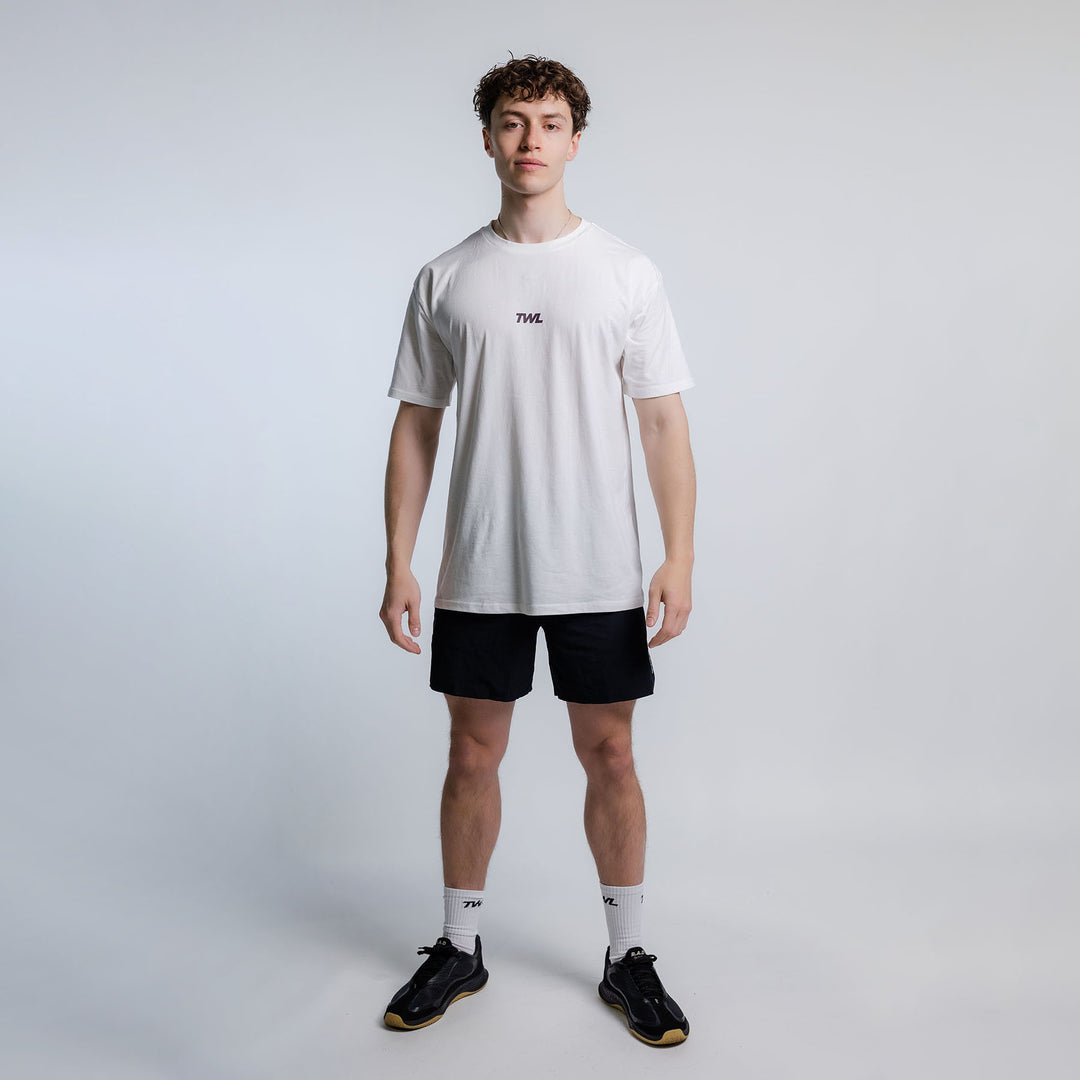 TWL - OVERSIZED T-SHIRT - PUSH THE BOUNDARIES - WHITE