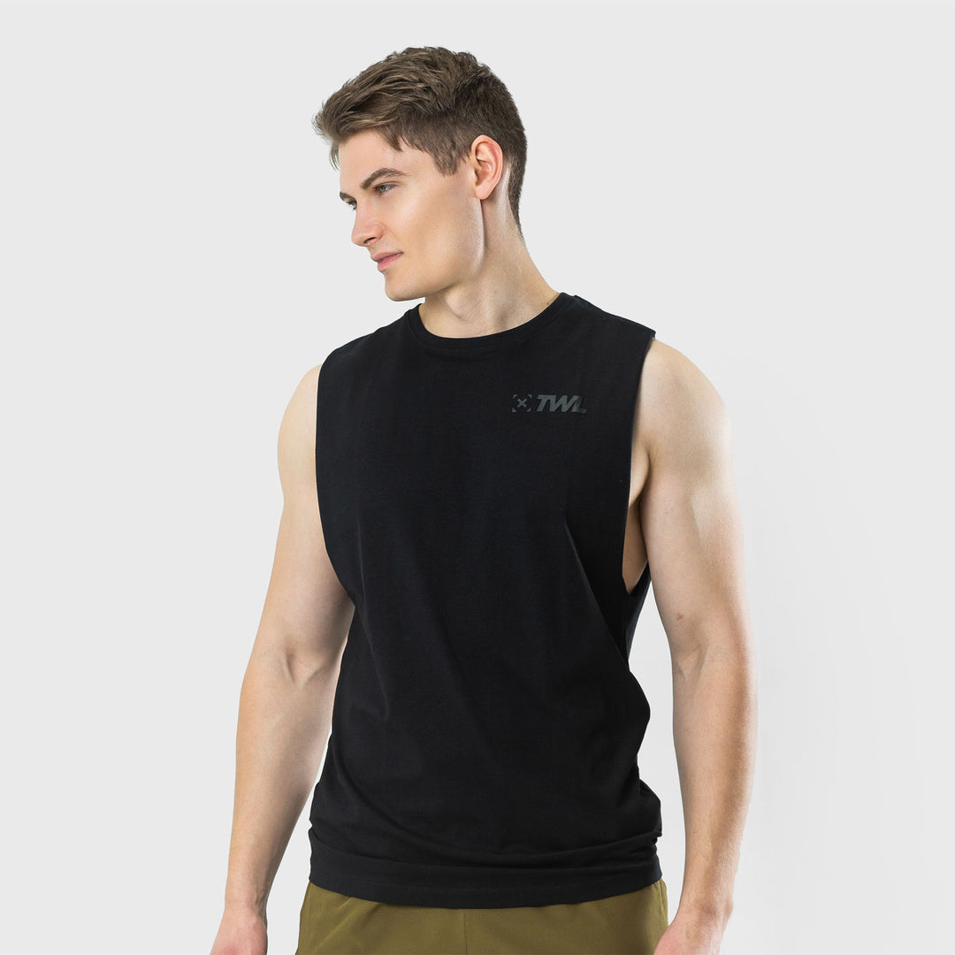 TWL - MEN'S EVERYDAY MUSCLE TANK SL - TRIPLE BLACK