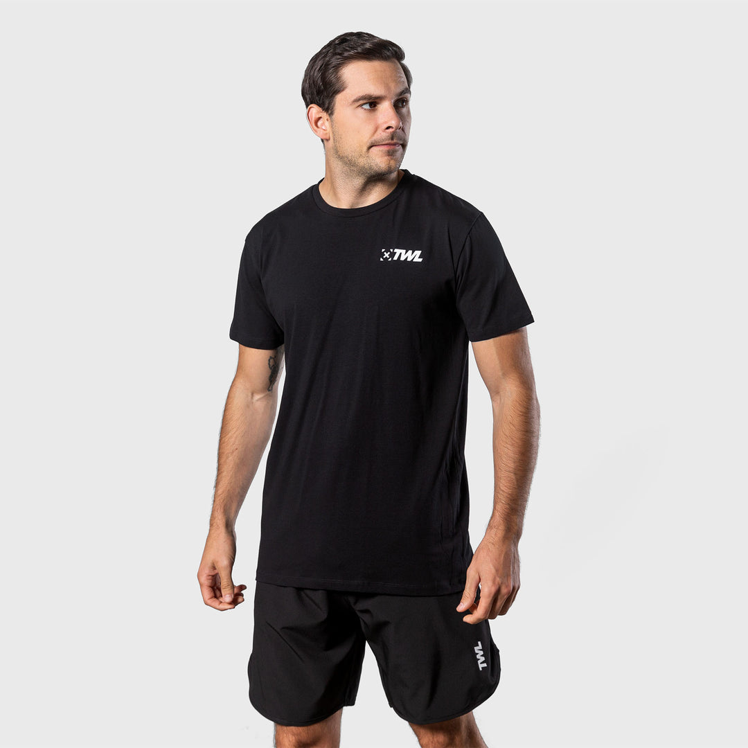 TWL - MEN'S EVERYDAY T-SHIRT SL - BLACK/WHITE