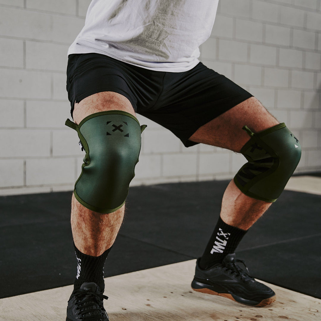 TWL - EVERYDAY KNEE SLEEVES (PAIR) - 5mm & 7mm - DARK KHAKI/BLACK