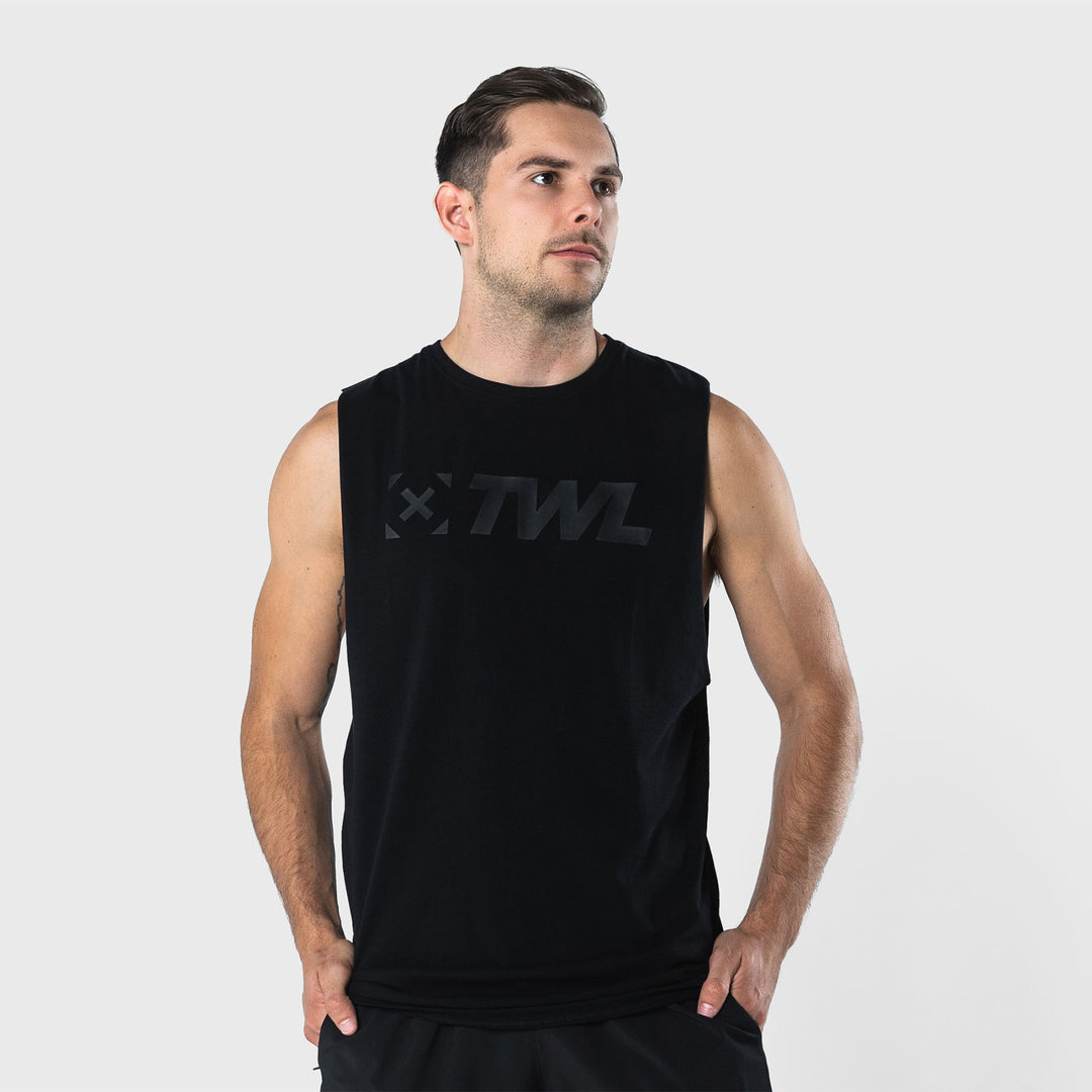 TWL - MEN'S EVERYDAY MUSCLE TANK - TRIPLE BLACK