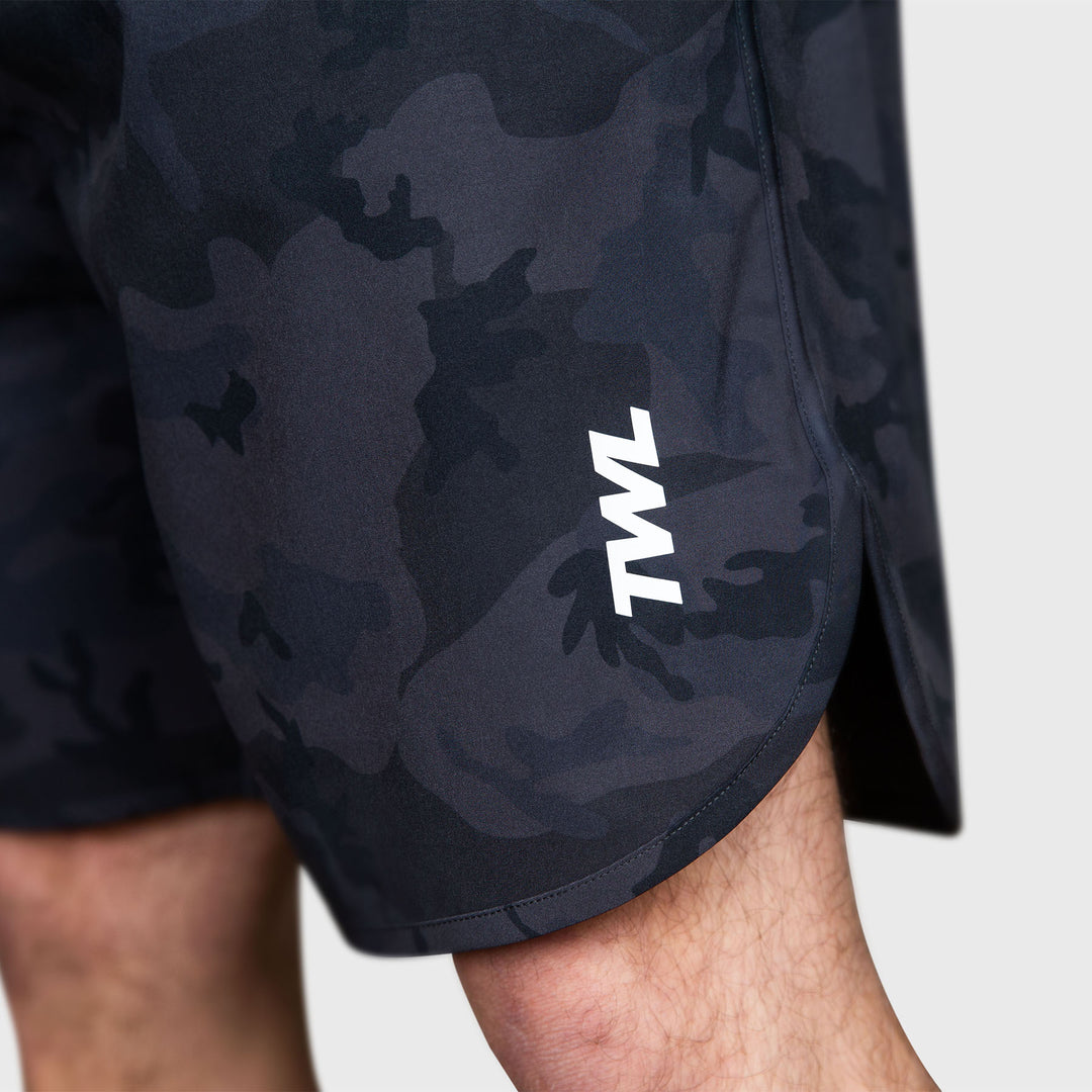 TWL - Men's Flex Shorts - Black Camo