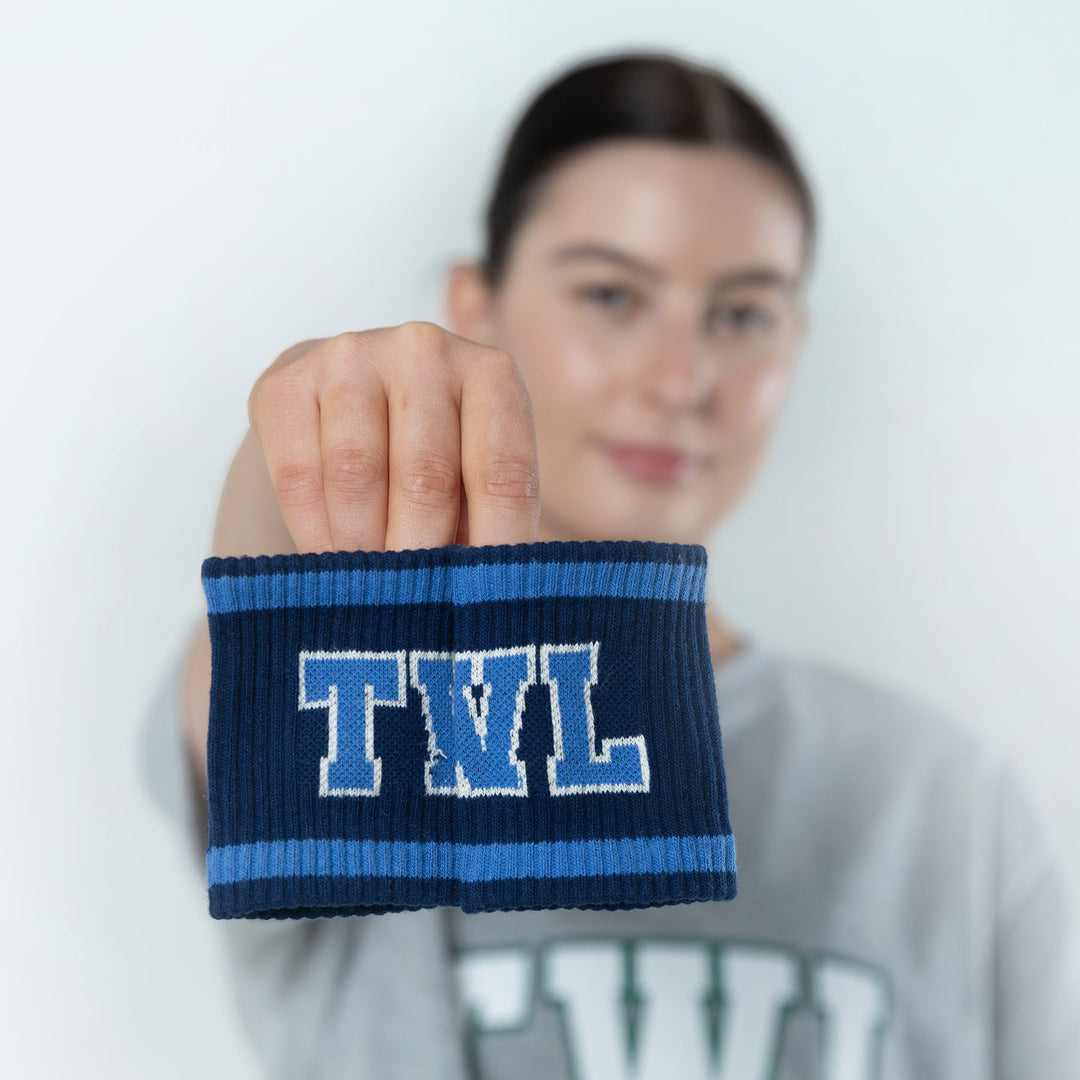 TWL - EVERYDAY KNITTED WRISTBANDS - VARSITY/NAVY - 2 PACK