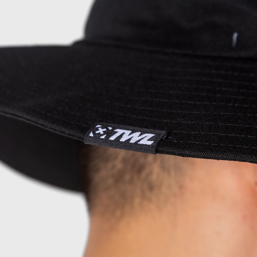 TWL - BOONIE HAT WITH VELCRO PATCH - BLACK/BLACK