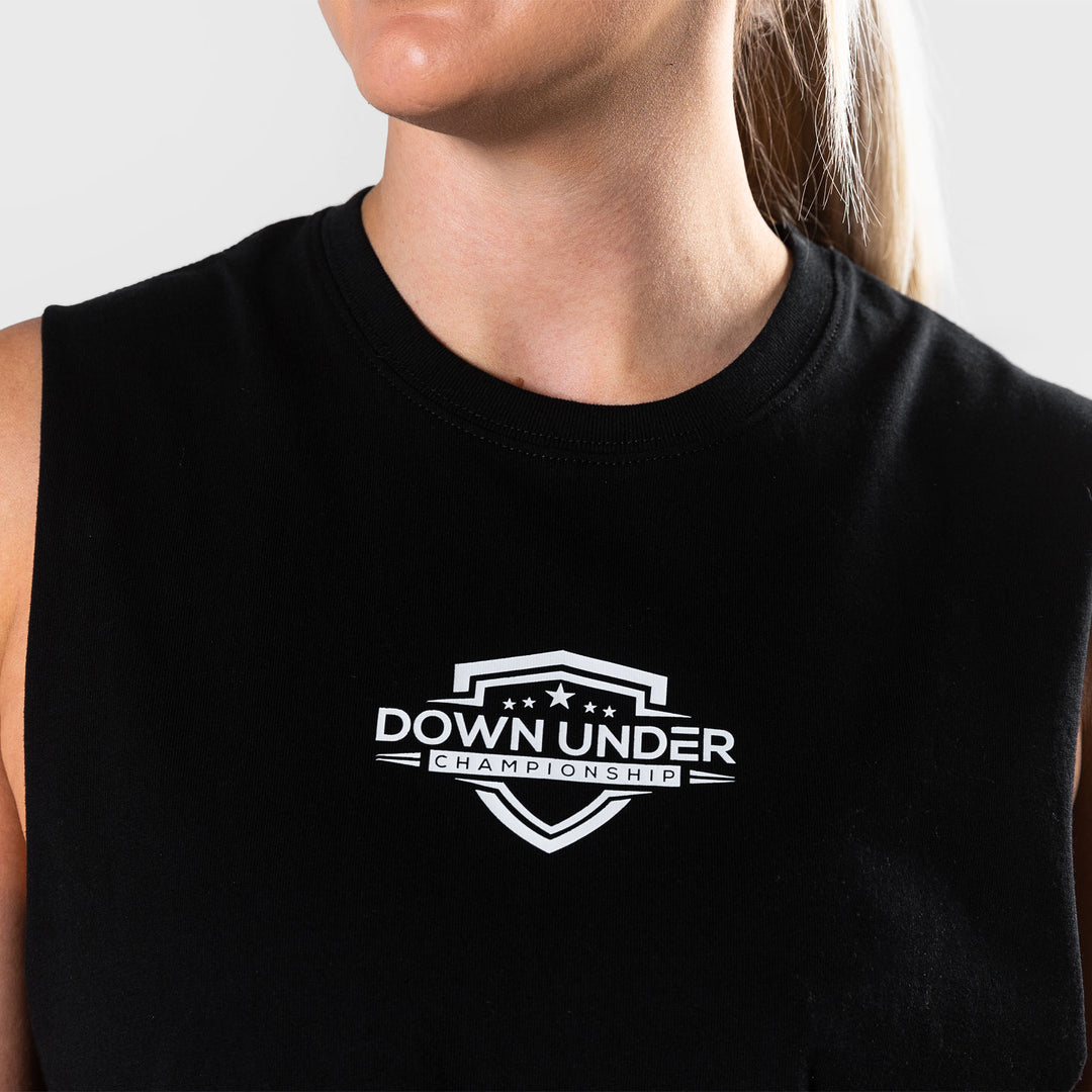 TWL - WOMEN'S SLASH CROP - BLACK/WHITE - DUC