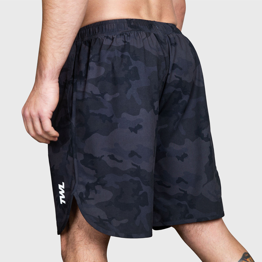 TWL - Men's Flex Shorts - Black Camo