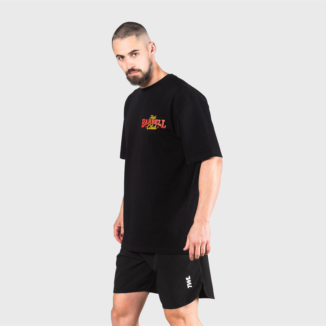 TWL - LIFESTYLE OVERSIZED T-SHIRT - BARBELL CLUB - UNTAMED - BLACK