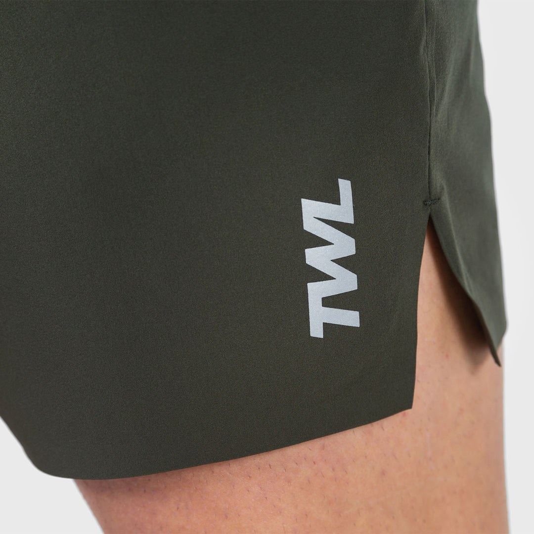 TWL - MEN'S BREEZE SHORTS - COMBAT GREEN/SILVER REFLECTIVE