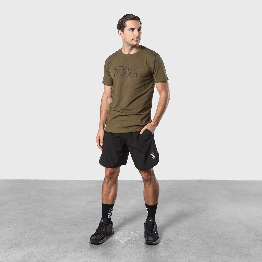 TWL - MEN'S EVERYDAY T-SHIRT - ATHLETE - UNIFORM GREEN/ BLACK