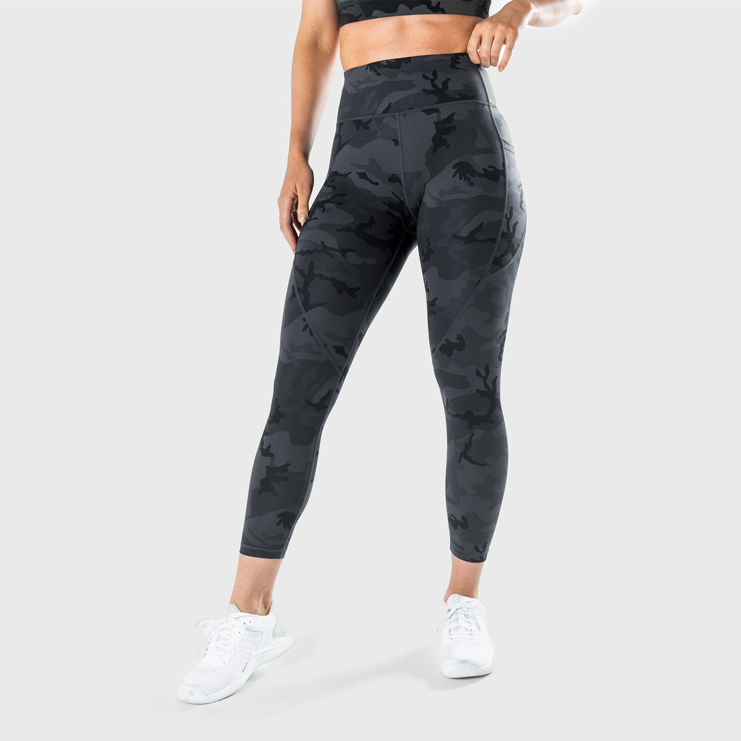 TWL - WOMEN'S ENERGY HIGH WAISTED 7/8TH TIGHTS - BLACK CAMO