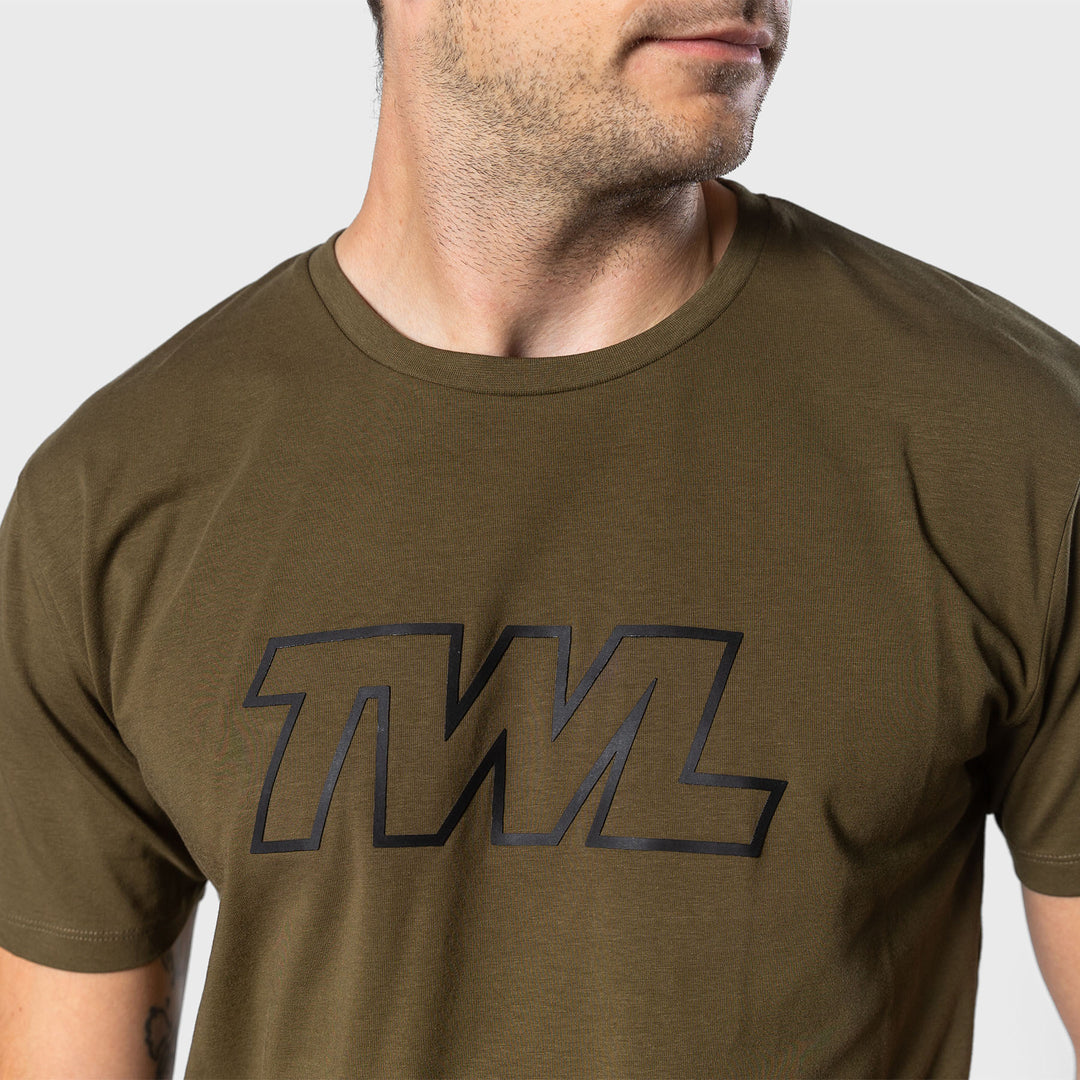 TWL - MEN'S EVERYDAY T-SHIRT - ATHLETE - UNIFORM GREEN/ BLACK