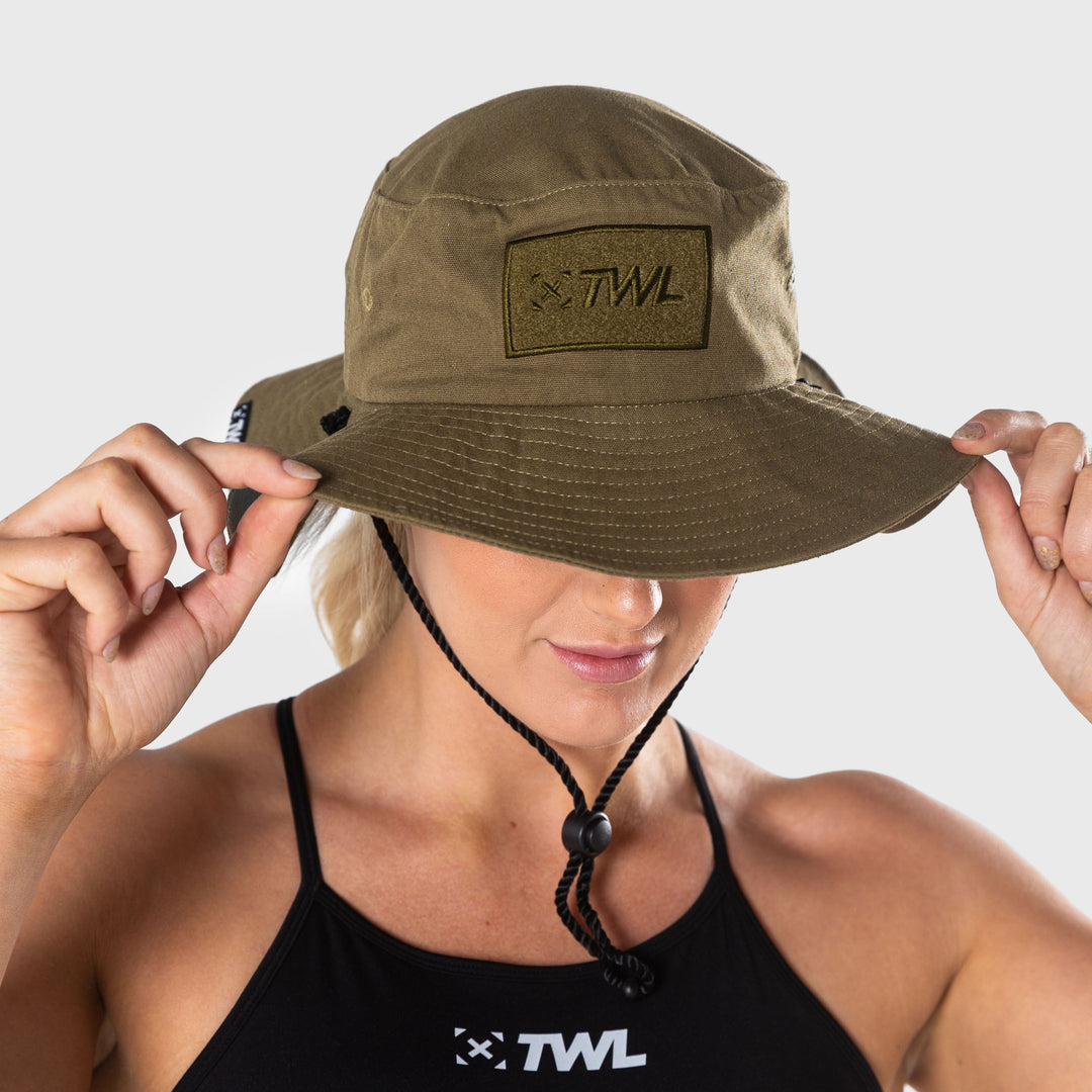 TWL - BOONIE HAT WITH VELCRO PATCH - OLIVE