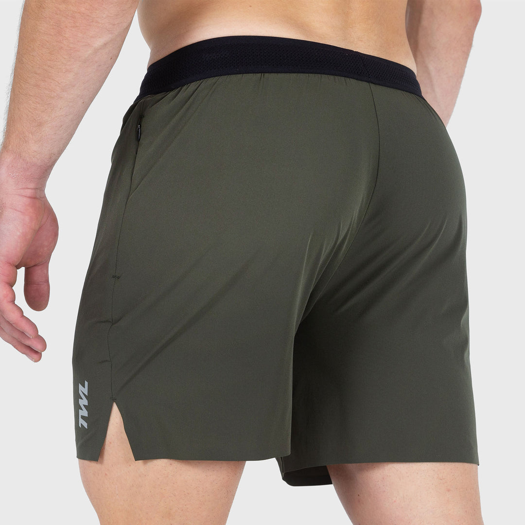 TWL - MEN'S BREEZE SHORTS - COMBAT GREEN/SILVER REFLECTIVE