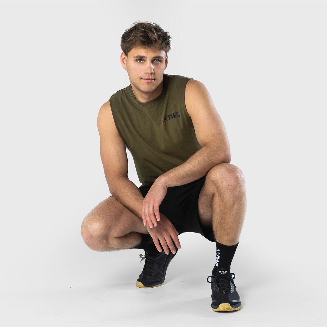 TWL - MEN'S EVERYDAY MUSCLE TANK SL - UNIFORM GREEN/BLACK