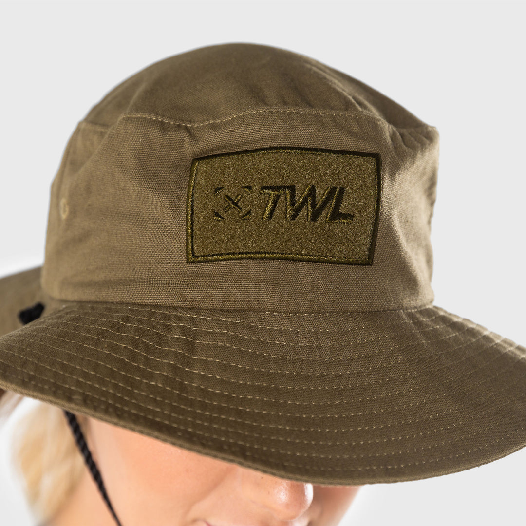 TWL - BOONIE HAT WITH VELCRO PATCH - OLIVE