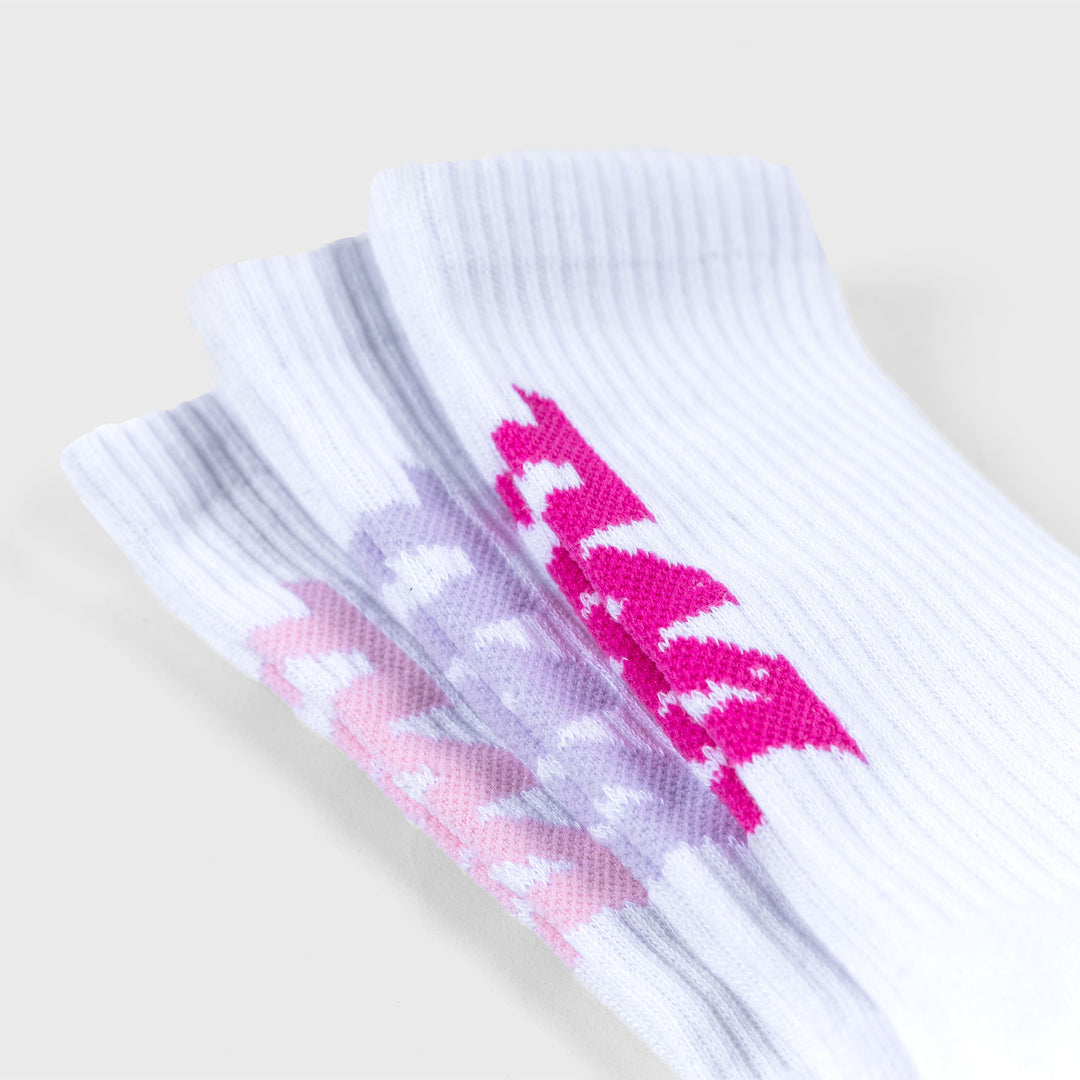 TWL - TEMPO SOCKS - 3-PACK - WHITE/RASPBERRY/CHERRY BLOSSOM/LILAC