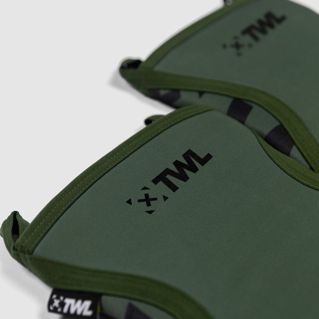 TWL - EVERYDAY KNEE SLEEVES (PAIR) - 5mm & 7mm - DARK KHAKI/BLACK