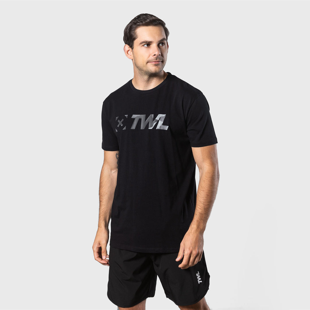 TWL - MENS EVERYDAY T-SHIRT - BLACK/CAMO