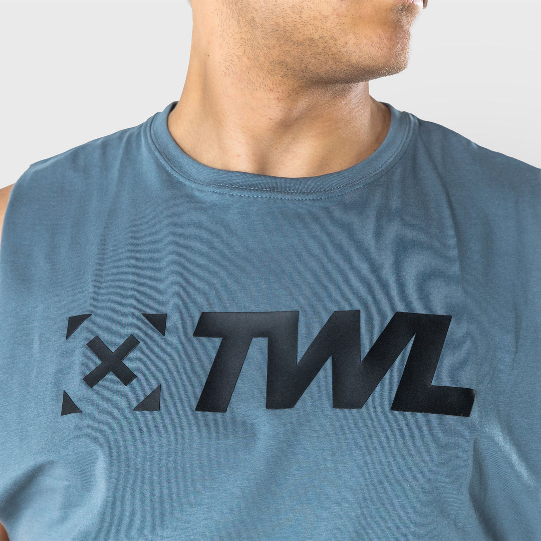 TWL - MEN'S EVERYDAY MUSCLE TANK - PEWTER/BLACK