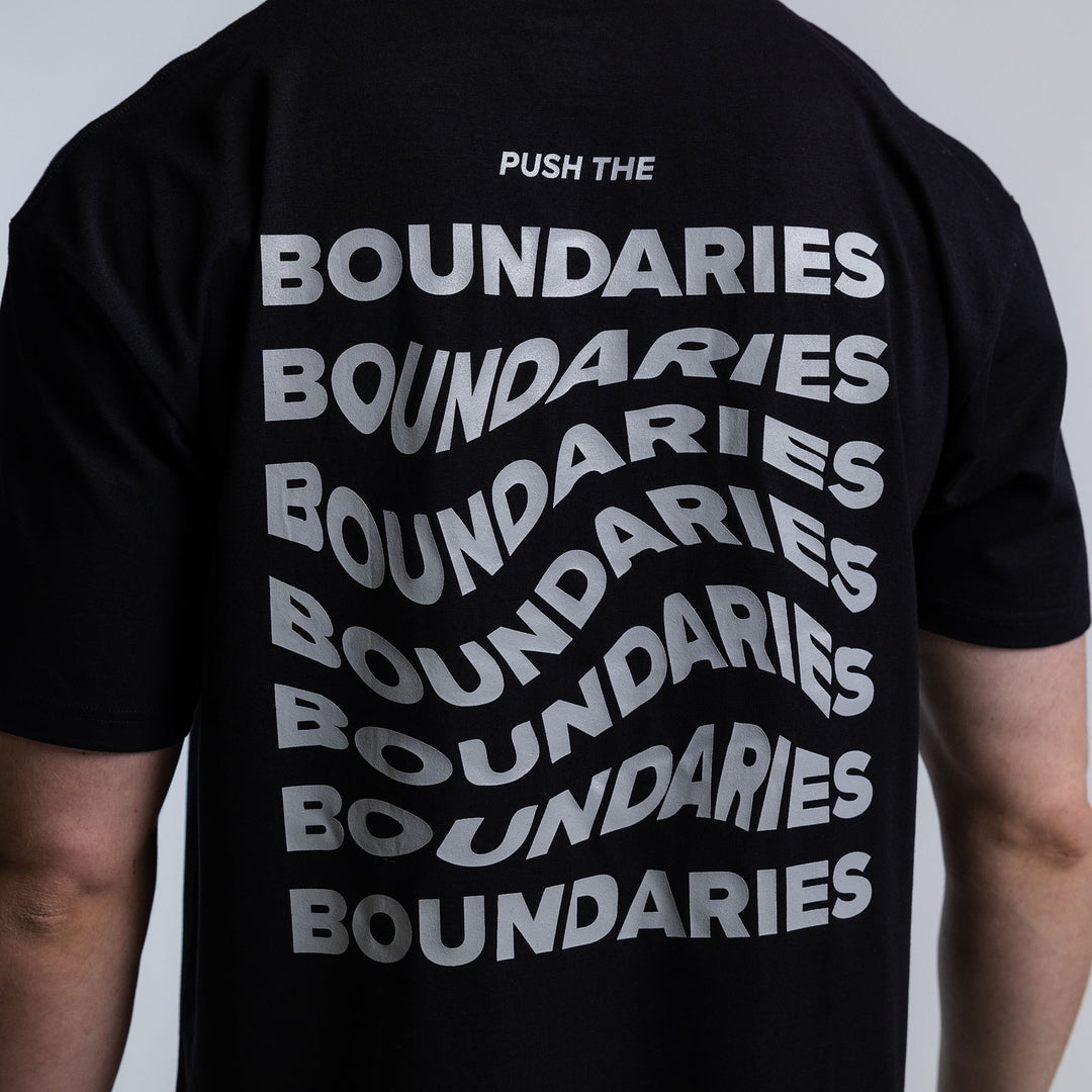 TWL - OVERSIZED T-SHIRT - PUSH THE BOUNDARIES - BLACK