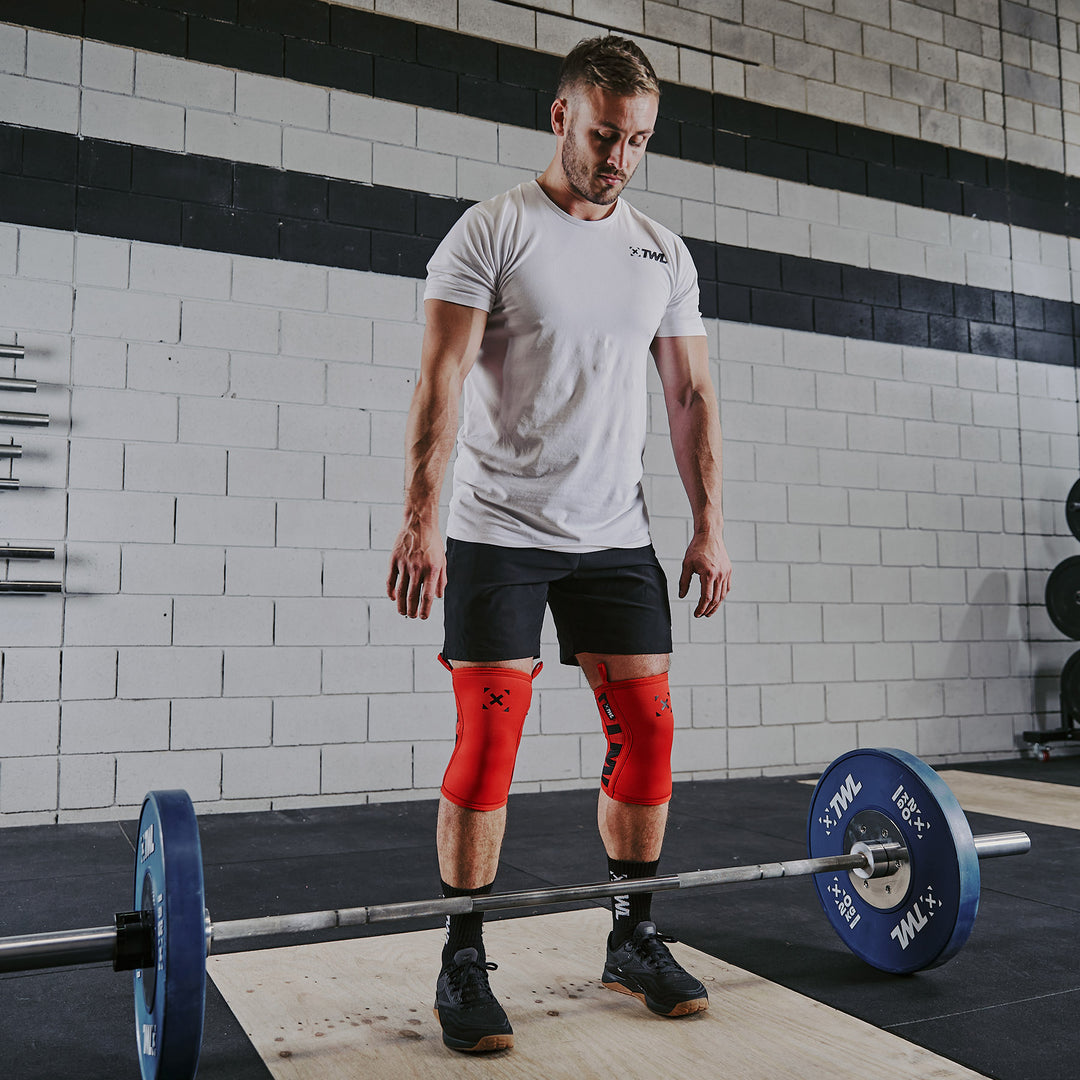 TWL - EVERYDAY KNEE SLEEVES (PAIR) - 5mm & 7mm - ARTISAN RED/BLACK