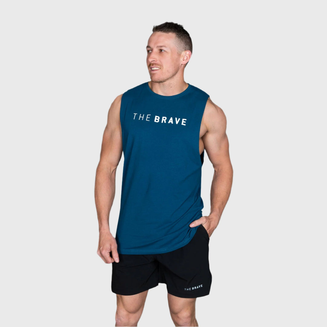 THE BRAVE - SIGNATURE TANK 2.0 - AIRFORCE BLUE