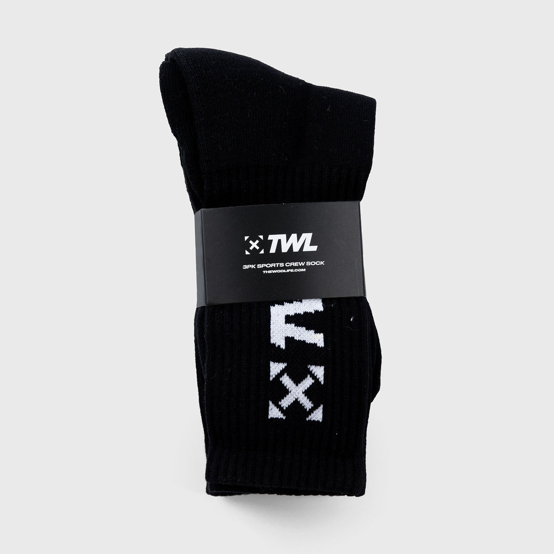 TWL - PACE SOCKS - 3-PACK/BLACK