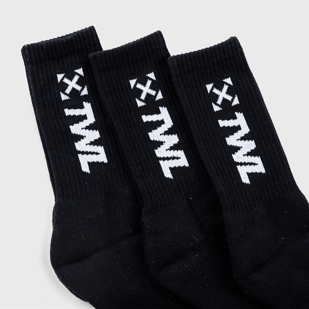 TWL - PACE SOCKS - 3-PACK/BLACK