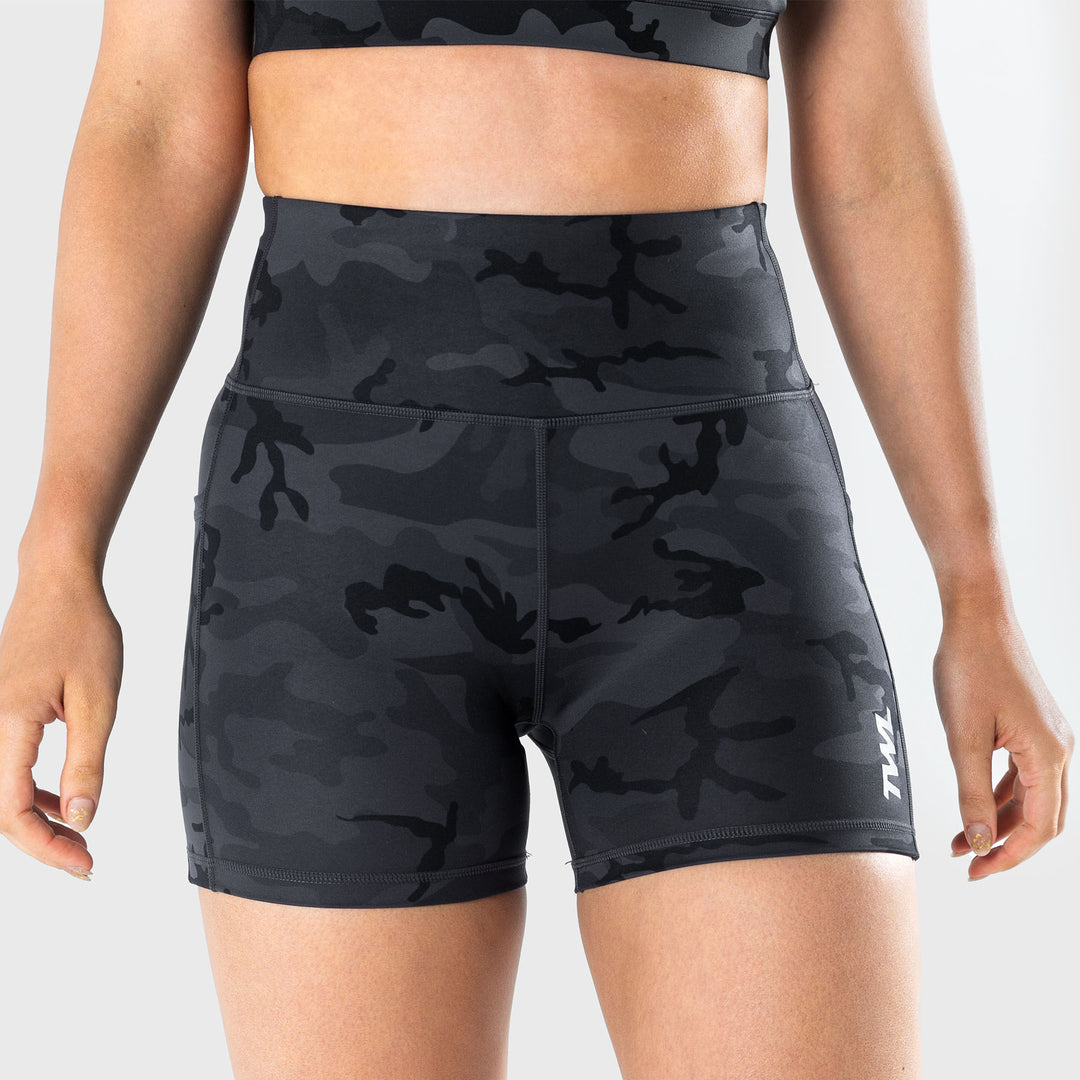 TWL - WOMEN'S ENERGY SHORTS - BLACK CAMO