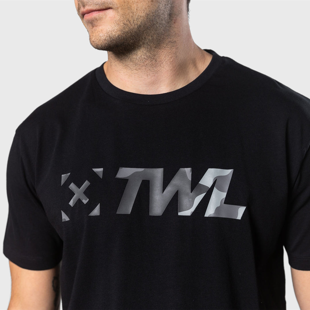 TWL - MENS EVERYDAY T-SHIRT - BLACK/CAMO