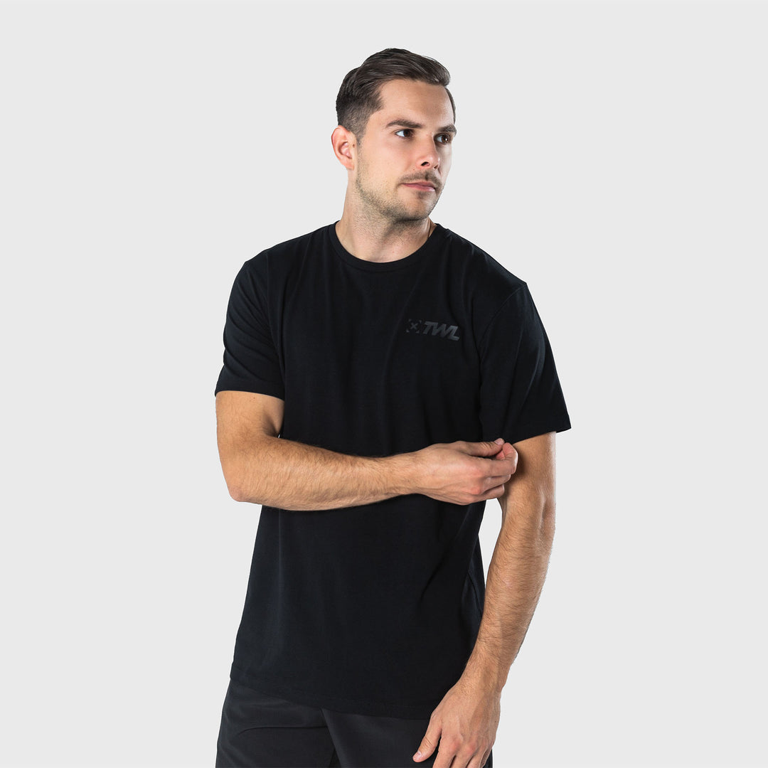 TWL - MEN'S EVERYDAY T-SHIRT SL - TRIPLE BLACK