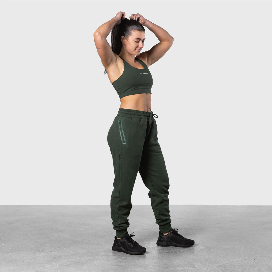 THE BRAVE - WOMENS SIGNATURE JOGGING PANTS 2.0 - DARK OLIVE