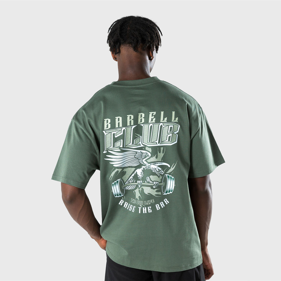 TWL - BARBELL CLUB LIFESTYLE OVERSIZED T-SHIRT - SAGE