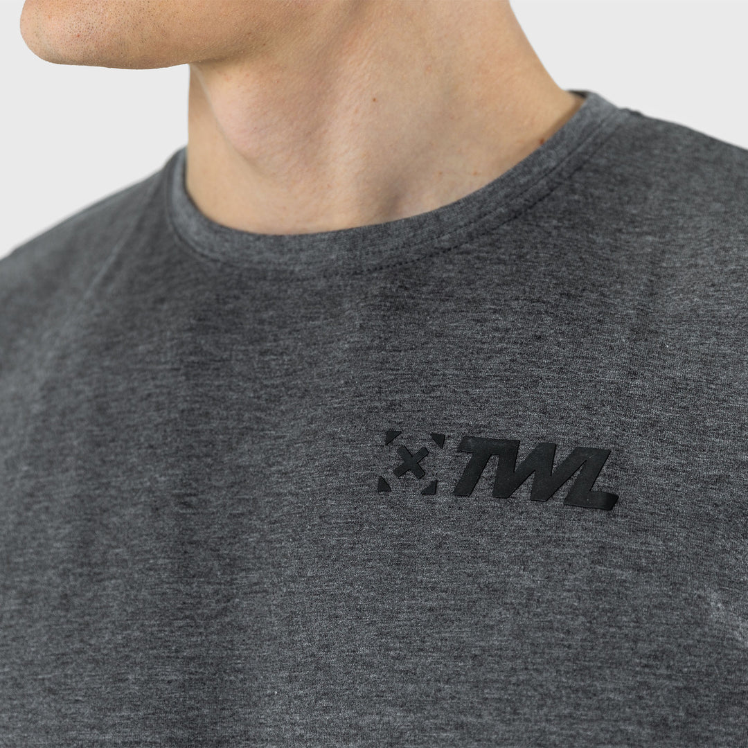 TWL - MEN'S EVERYDAY MUSCLE TANK SL - CHARCOAL MARL/BLACK