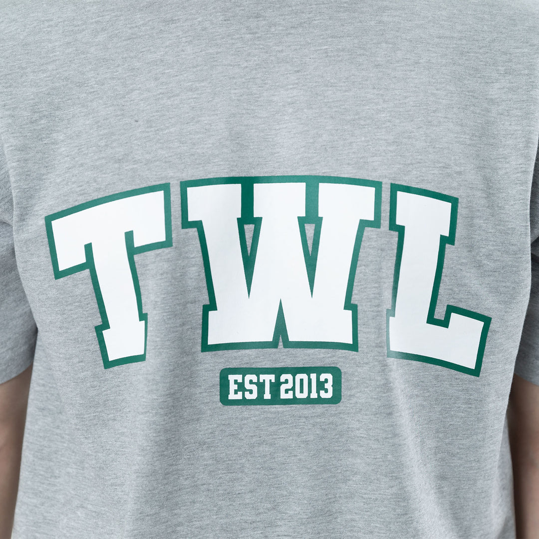 TWL - LIFESTYLE OVERSIZED T-SHIRT - VARSITY/LIGHT GREY MARL