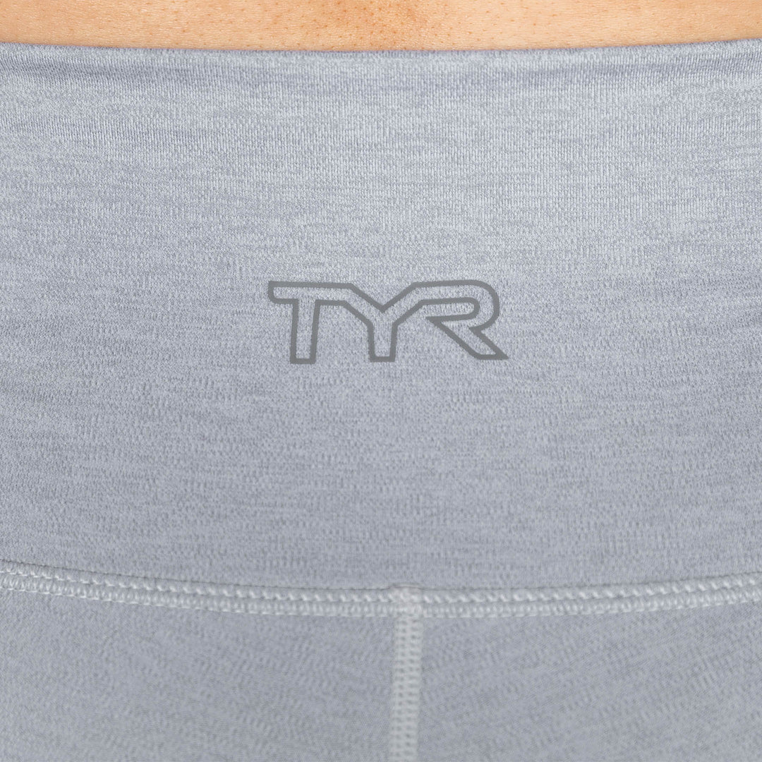 TYR - WOMEN'S BASE KINETIC HIGH RISE SHORTS 2" - LIGHT HEATHER GREY