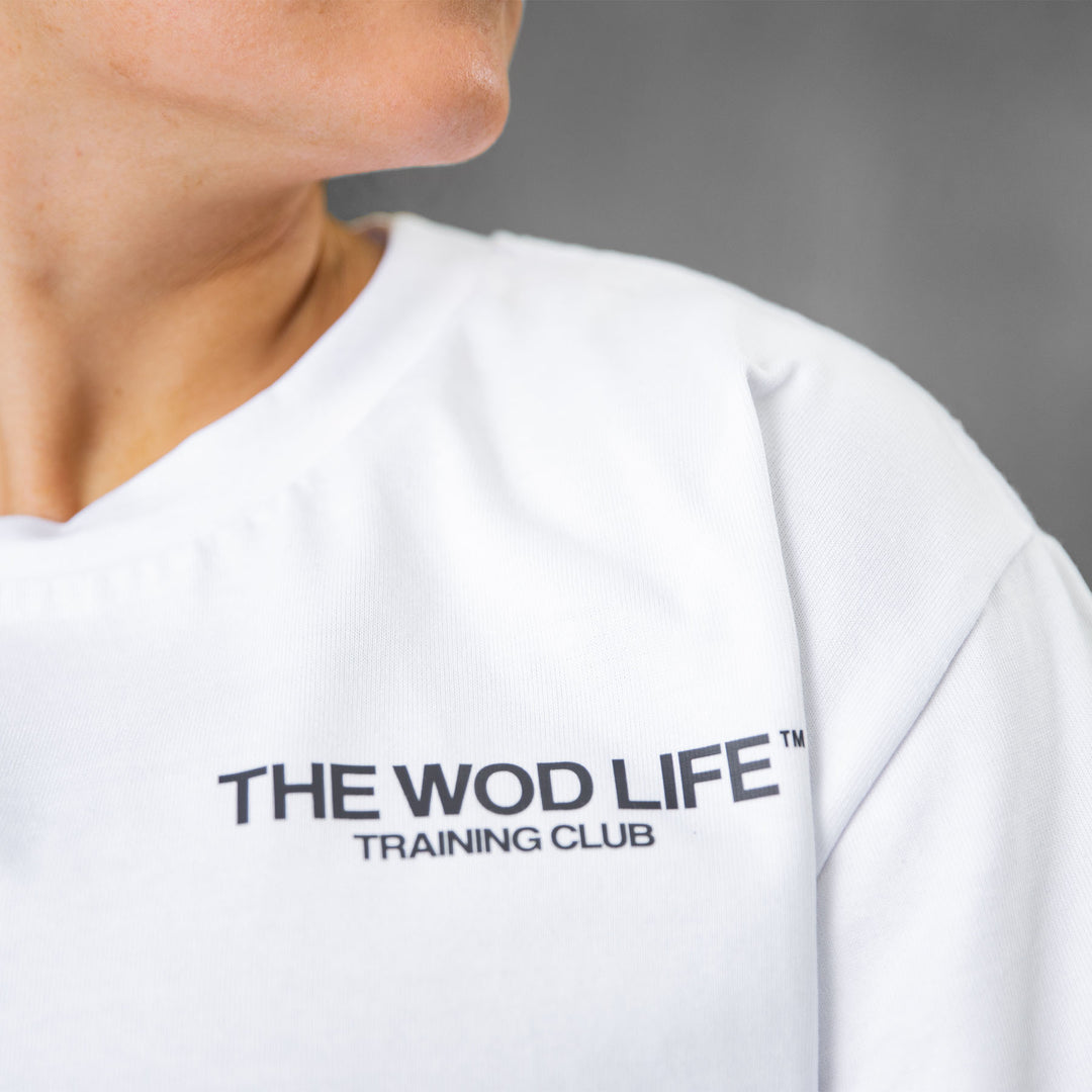 TWL - LIFESTYLE OVERSIZED T-SHIRT - WHITE/BLACK TRAINING CLUB