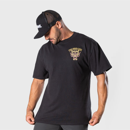 TWL - LIFESTYLE OVERSIZED T-SHIRT - BARBELL CLUB SAPHIRA - BLACK