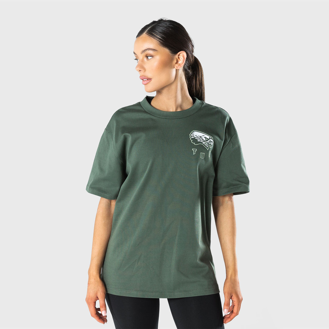 TWL - BARBELL CLUB LIFESTYLE OVERSIZED T-SHIRT - SAGE