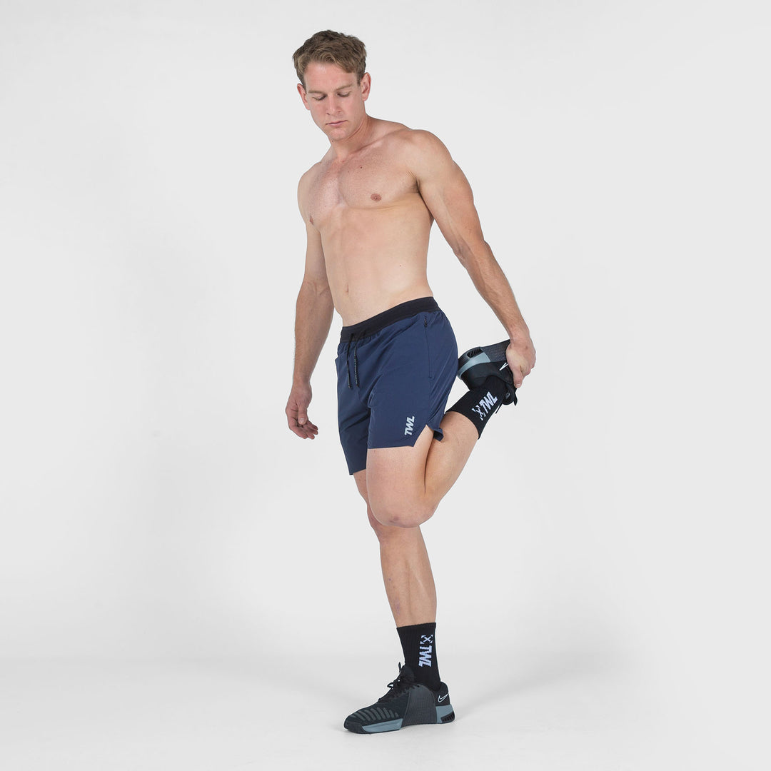 TWL - MEN'S BREEZE SHORTS - MIDNIGHT NAVY/ SILVER REFLECTIVE